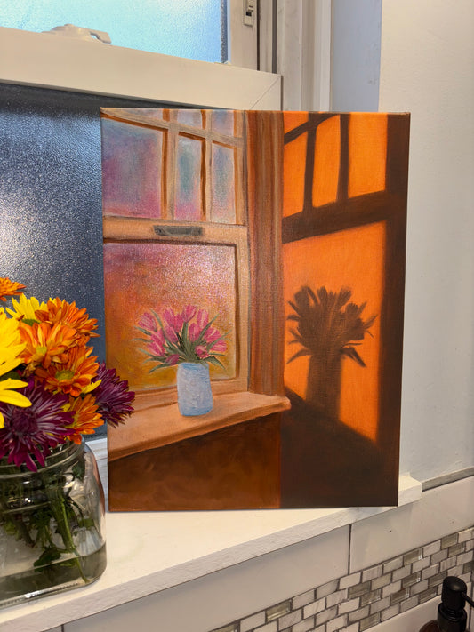 12x 16 Golden Hour Original Oil Painting