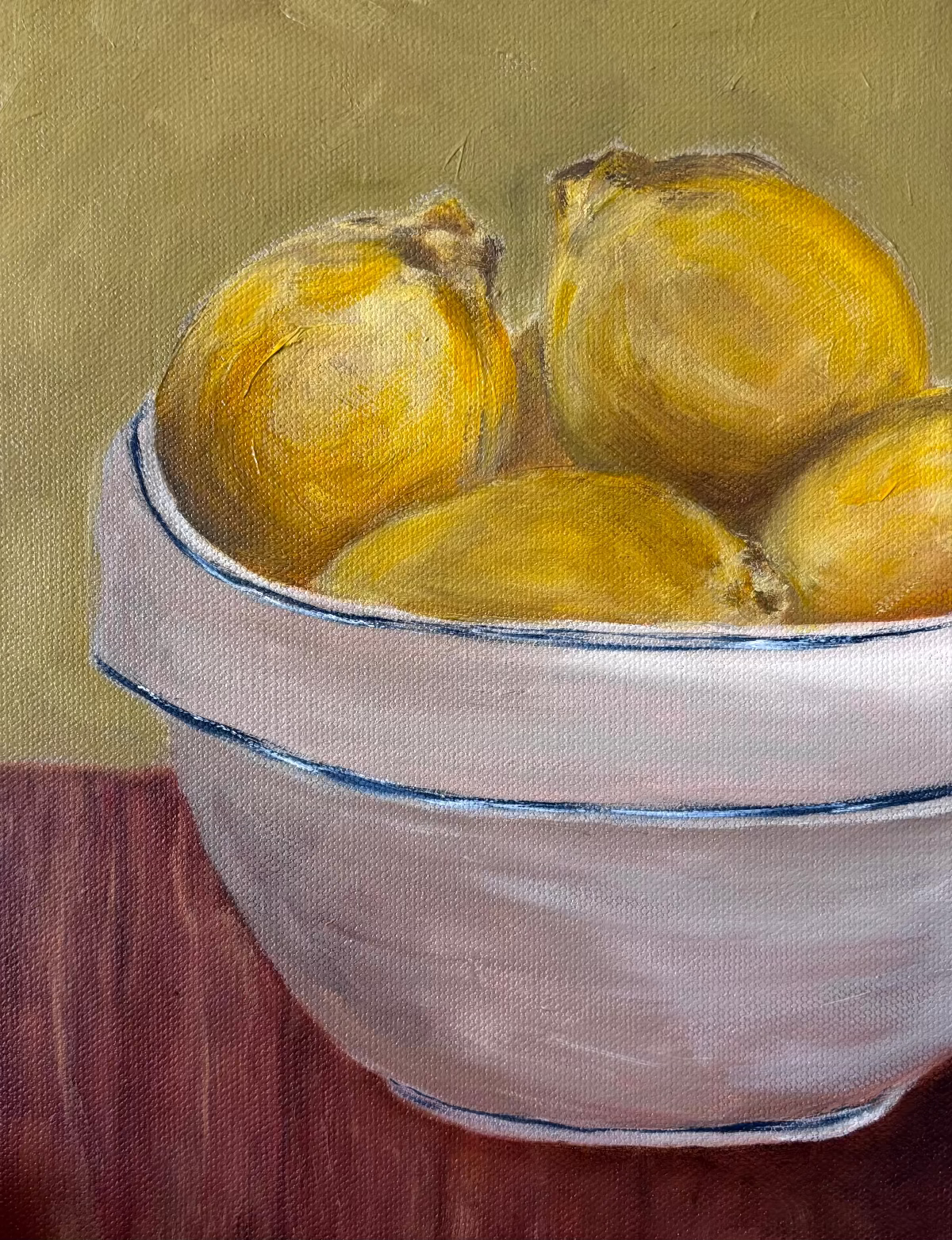 Bowl of Lemons Art Print