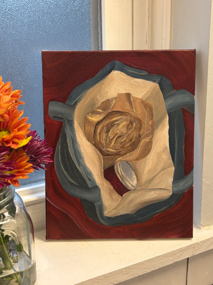 8x10 Farmers Market Haul Original Oil Painting