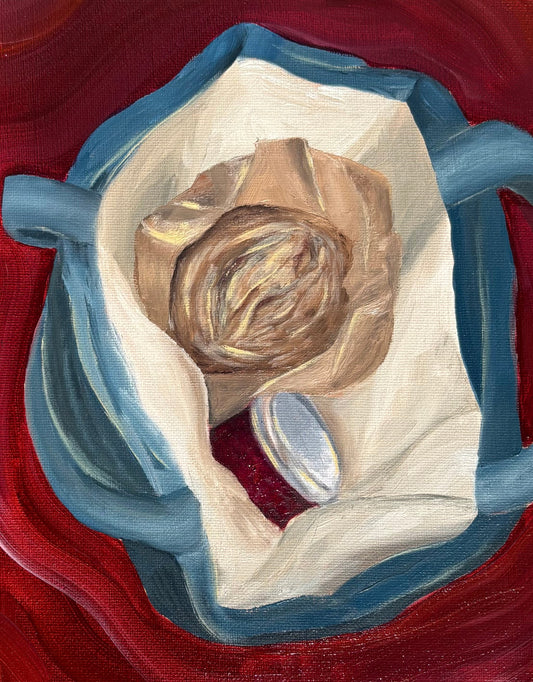 8x10 Farmers Market Haul Original Oil Painting