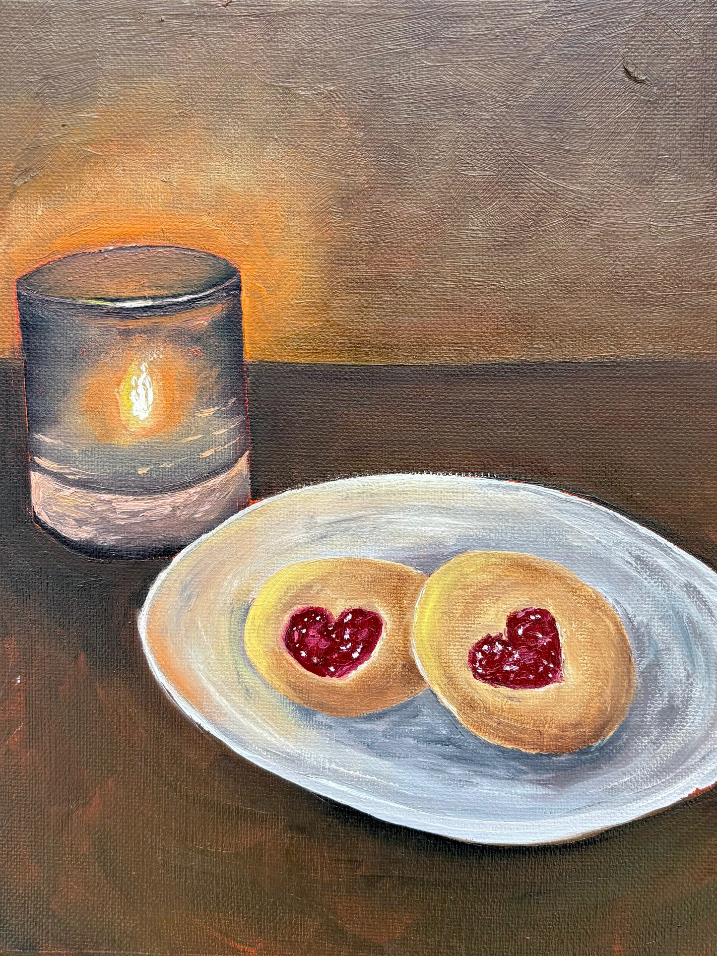 Candle Light and Cookies Fine Art Print