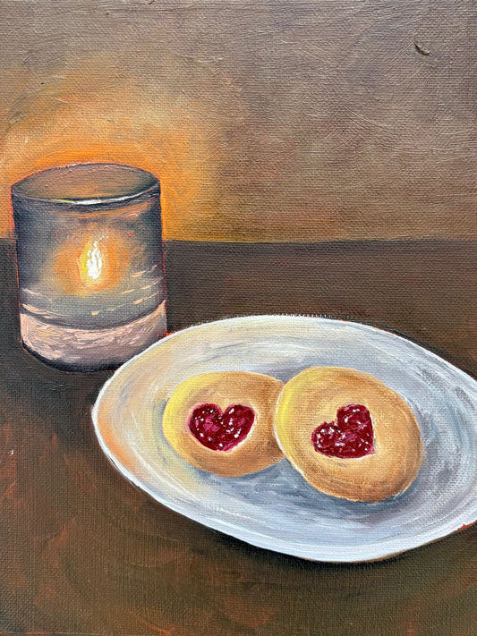 Candle Light and Cookies Fine Art Print