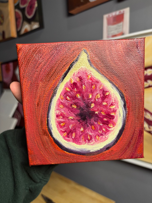 Mini 5x5 Fig Original Oil Painting